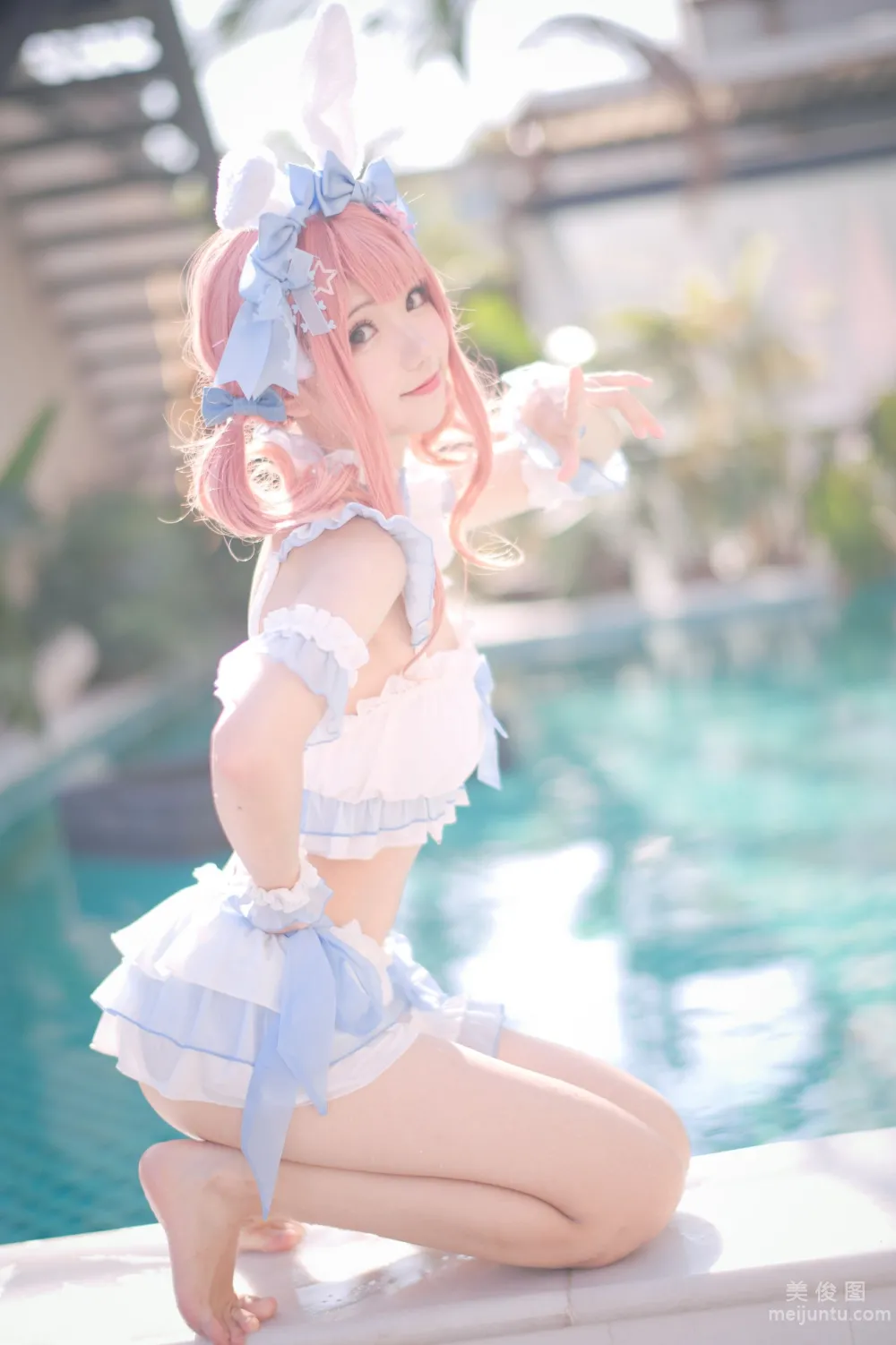 [Web Idol COSER Photos] Huaqi Hana - Summer Sweetheart Swimwear Set photo 27