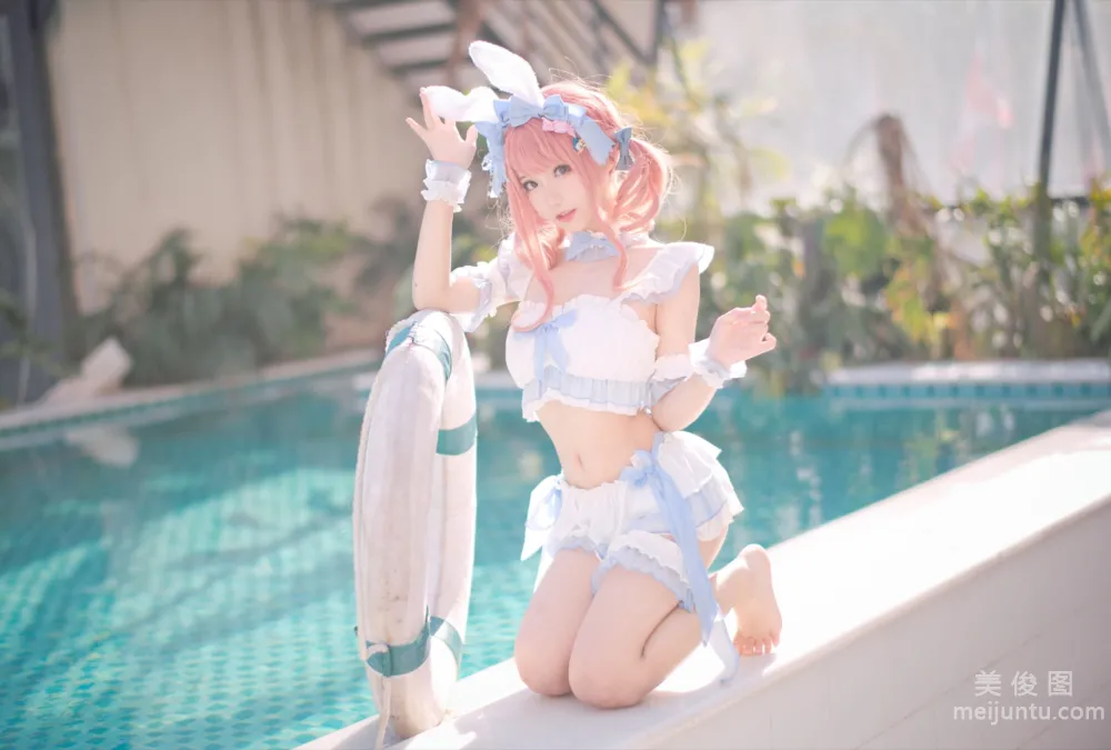 [Web Idol COSER Photos] Huaqi Hana - Summer Sweetheart Swimwear Set photo 12