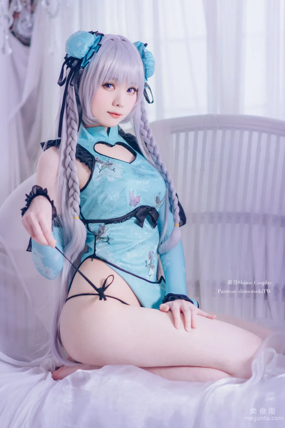 [Internet Celebrity COSER Photo] Weibo Girl Shuangyue shimo - Enchanting Dream Tale Lin Daiyu Set photo 13