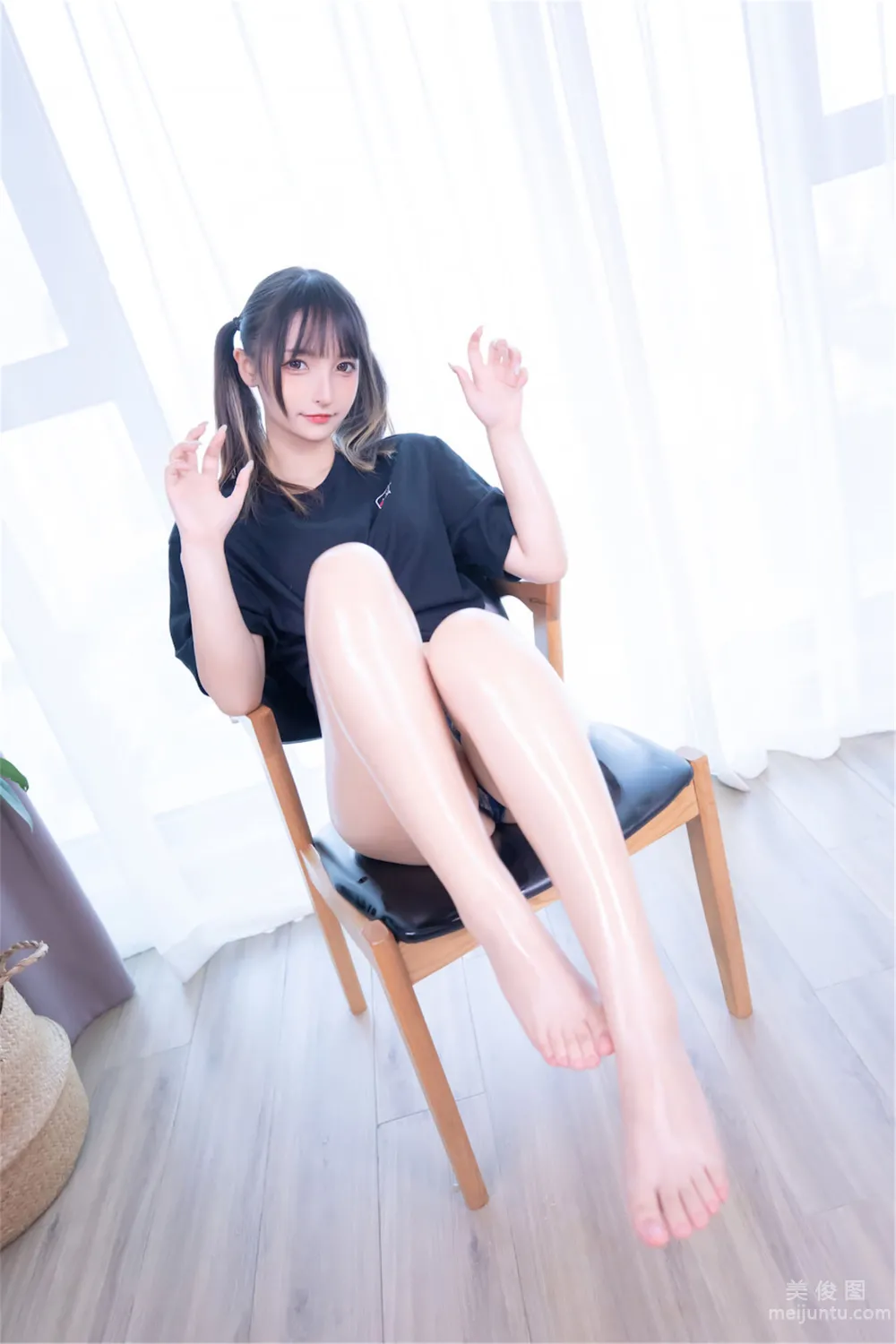 [網紅COSER寫真] 蘿莉神楽闆真冬 之 牛仔狂熱 98