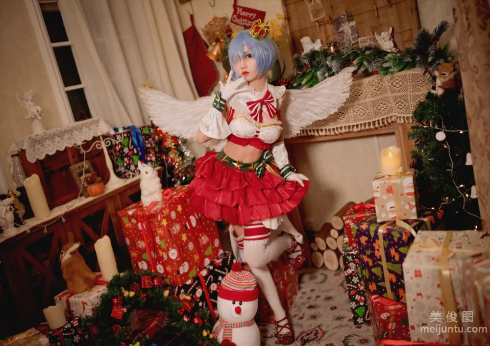 [Web Idols Cosplay Photos] Huaqi Hana - Christmas Rem Set photo 13