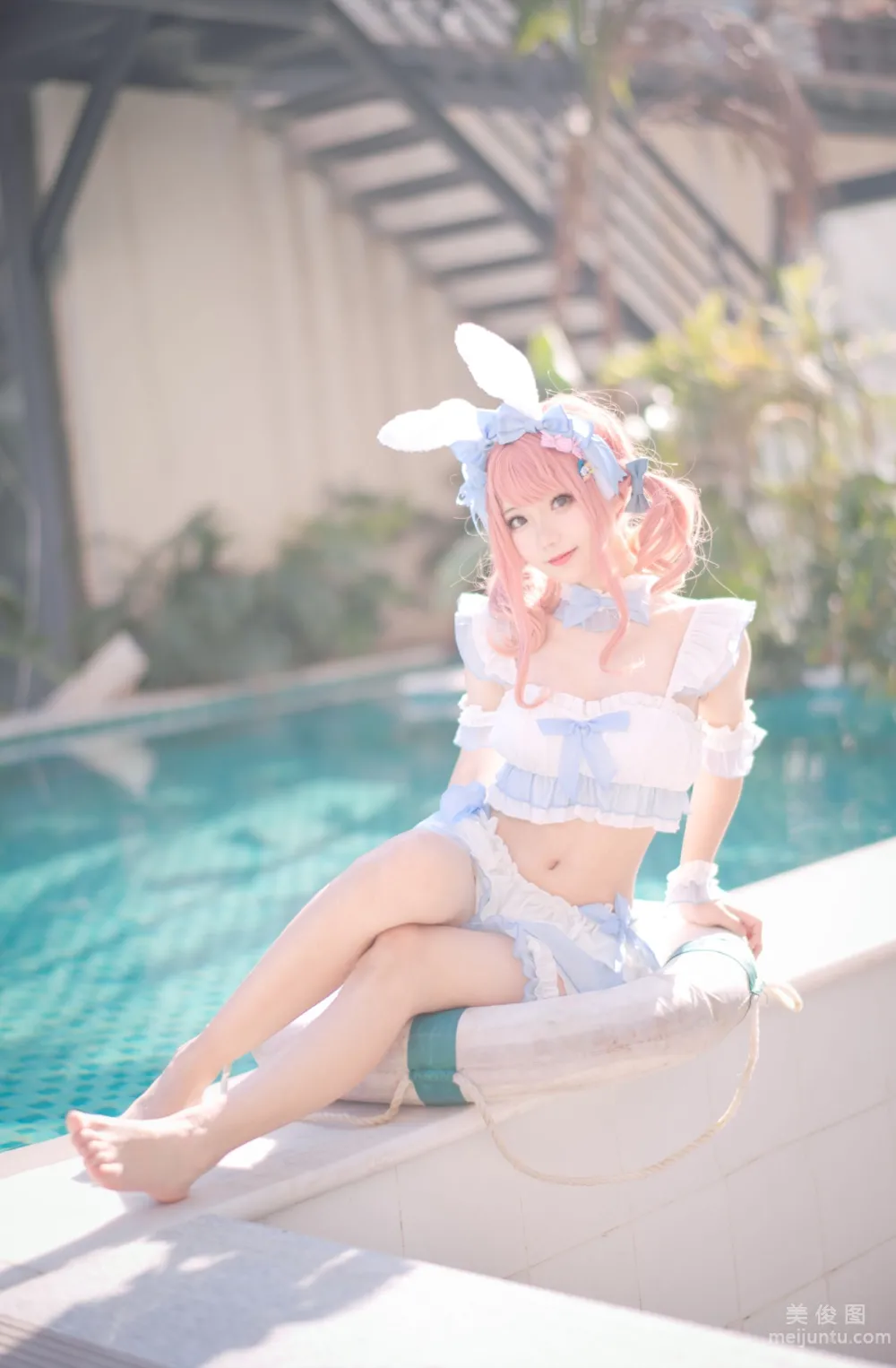 [Web Idol COSER Photos] Huaqi Hana - Summer Sweetheart Swimwear Set photo 14