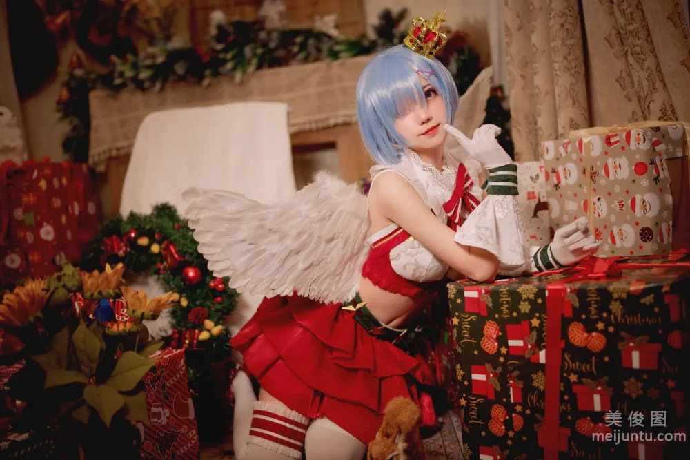 [Web Idols Cosplay Photos] Huaqi Hana - Christmas Rem Set photo 9