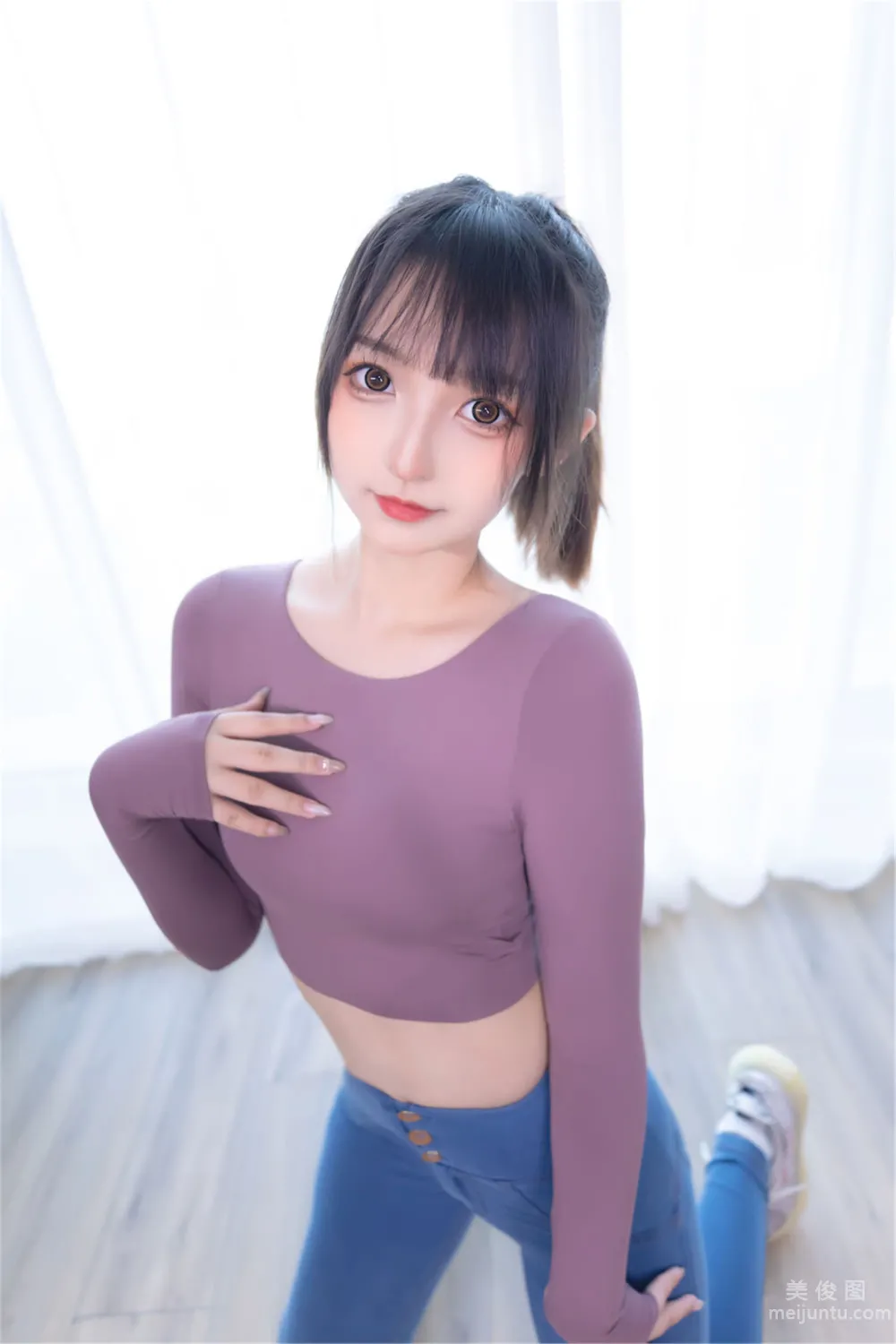 [網紅COSER寫真] 蘿莉神楽闆真冬 之 牛仔狂熱 69