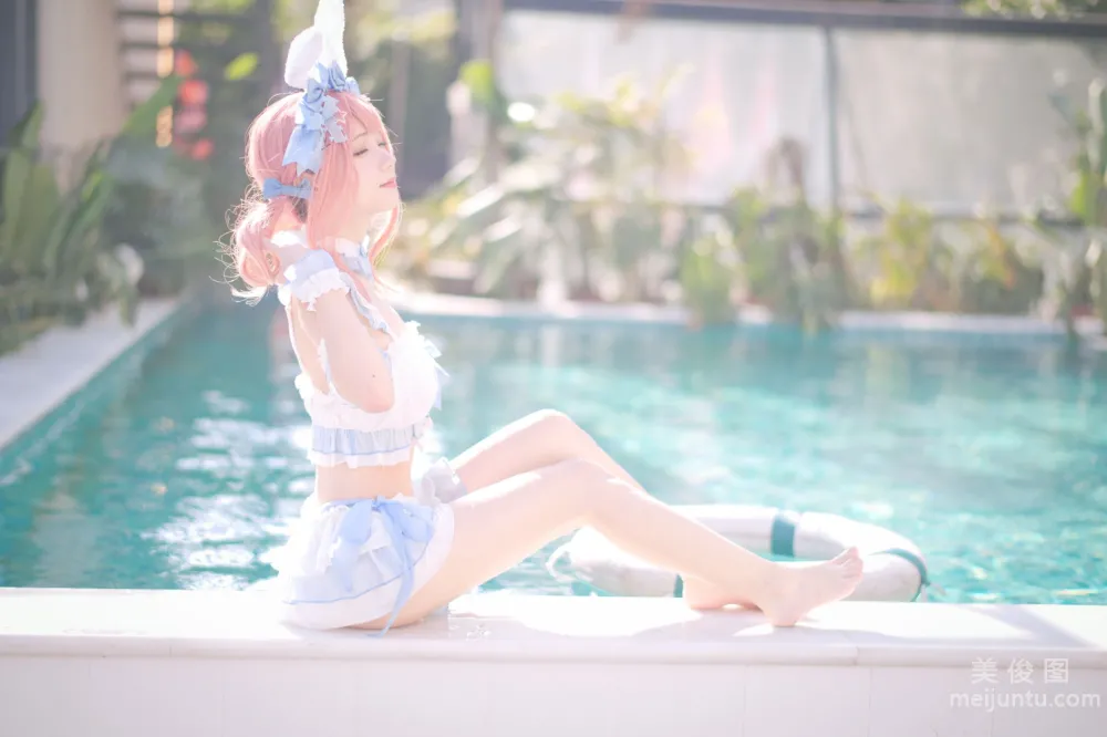 [Web Idol COSER Photos] Huaqi Hana - Summer Sweetheart Swimwear Set photo 20