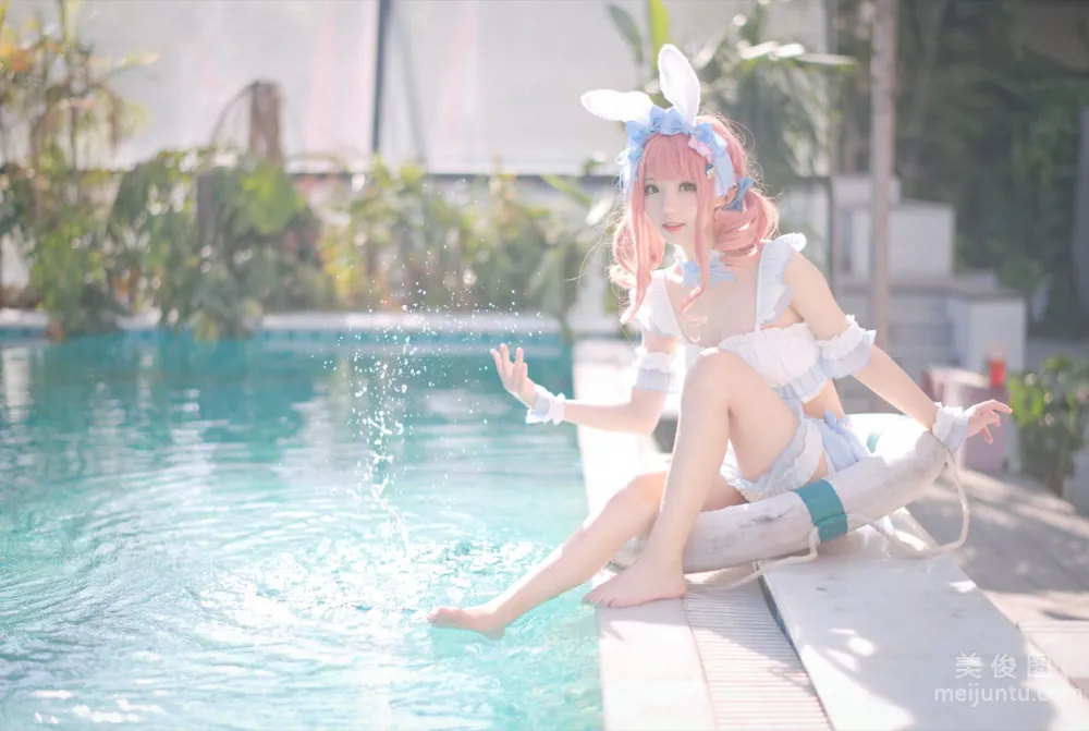 [Web Idol COSER Photos] Huaqi Hana - Summer Sweetheart Swimwear Set photo 15