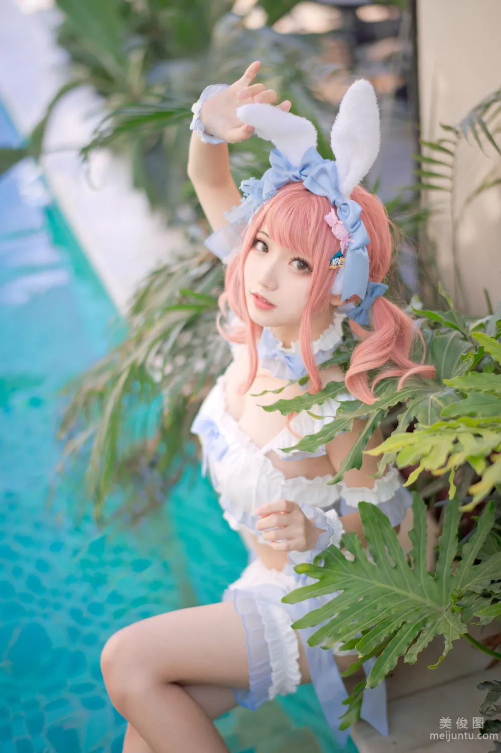 [Web Idol COSER Photos] Huaqi Hana - Summer Sweetheart Swimwear Set photo 32