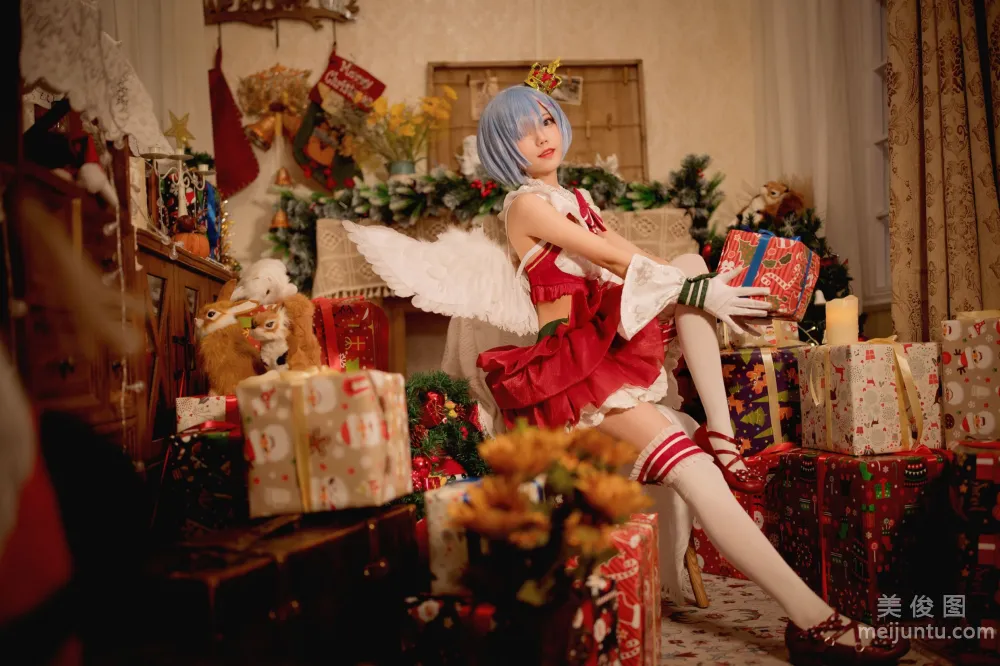 [Web Idols Cosplay Photos] Huaqi Hana - Christmas Rem Set photo 3
