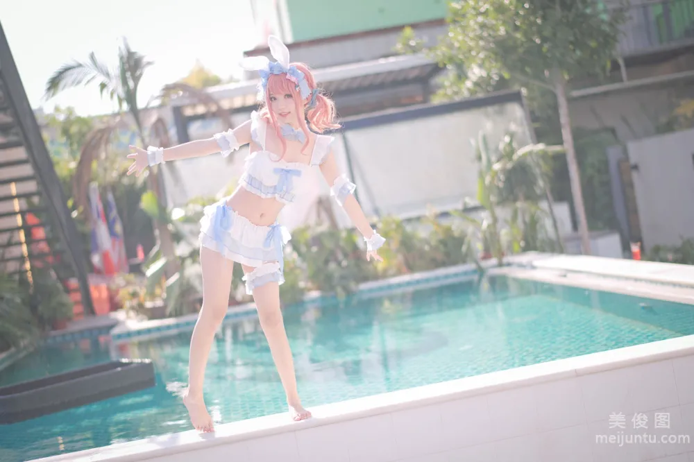 [Web Idol COSER Photos] Huaqi Hana - Summer Sweetheart Swimwear Set photo 29