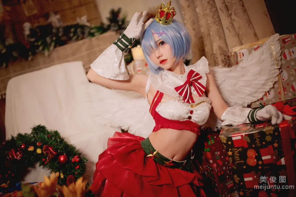 [Web Idols Cosplay Photos] Huaqi Hana - Christmas Rem Set photo 8