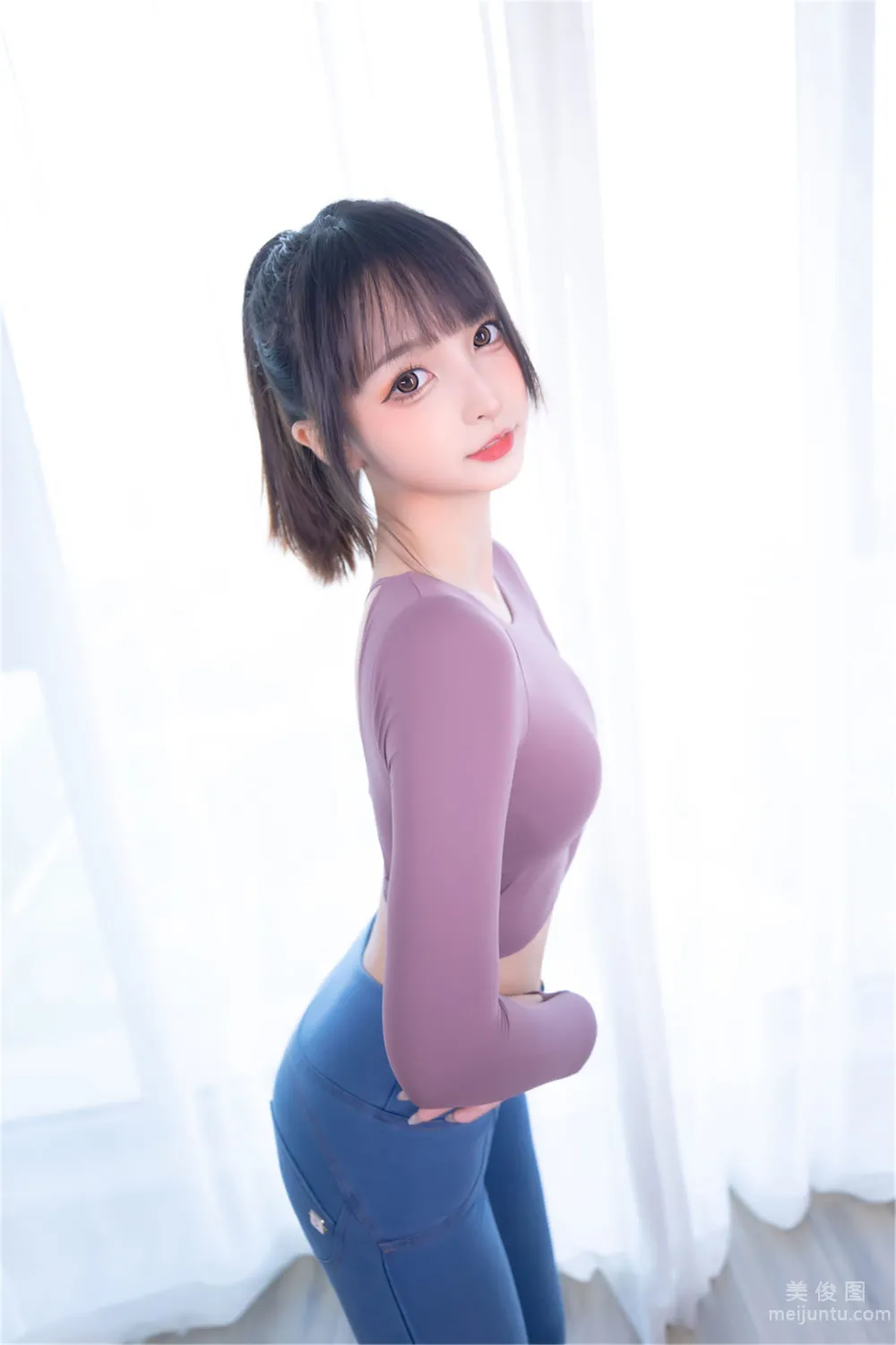[網紅COSER寫真] 蘿莉神楽闆真冬 之 牛仔狂熱 61