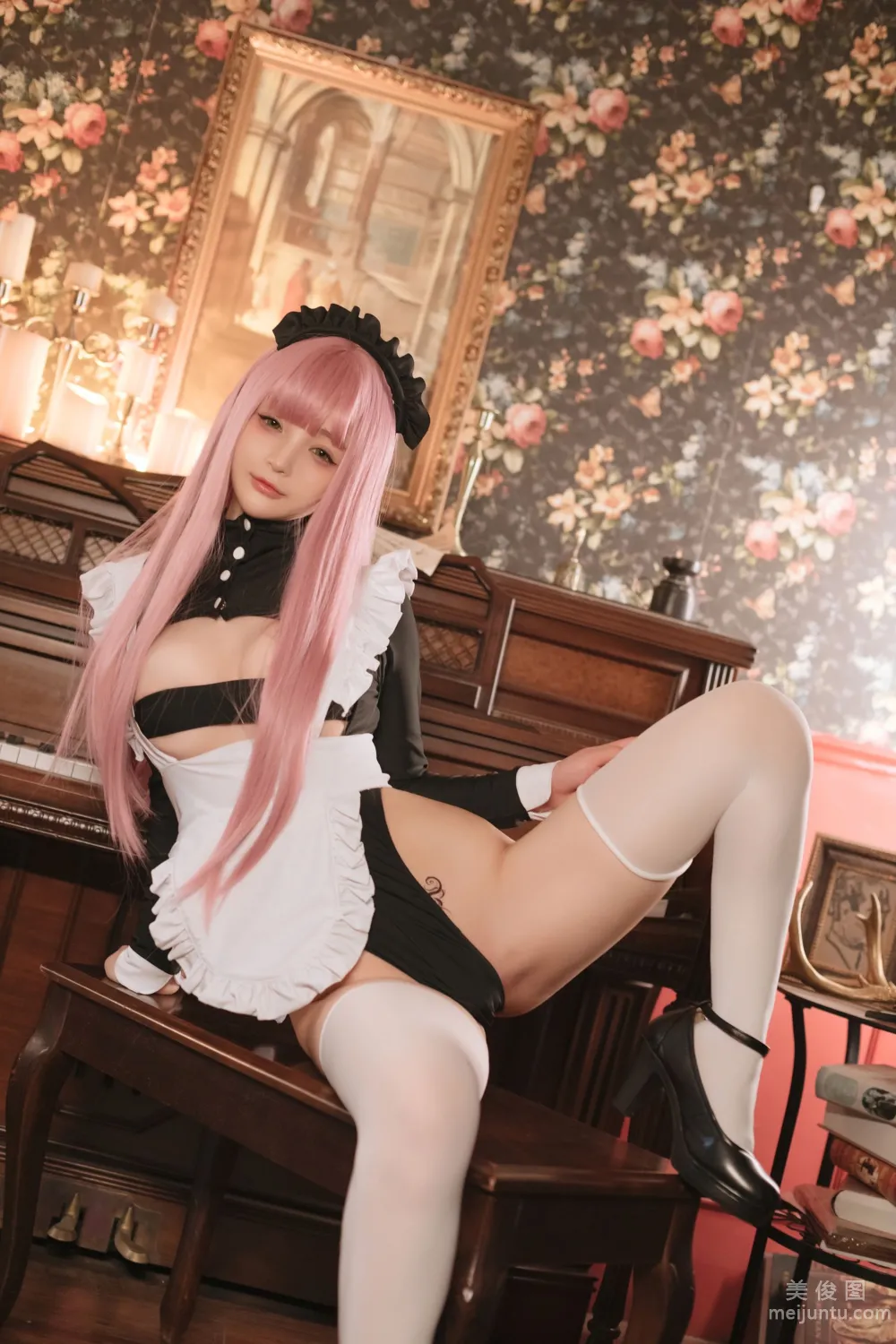 [网红COSER写真] 桜井宁宁 - 复古女仆 套图45