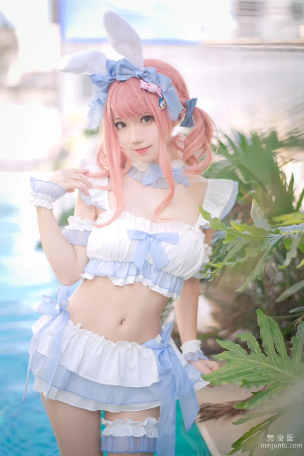 [Web Idol COSER Photos] Huaqi Hana - Summer Sweetheart Swimwear Set photo 34