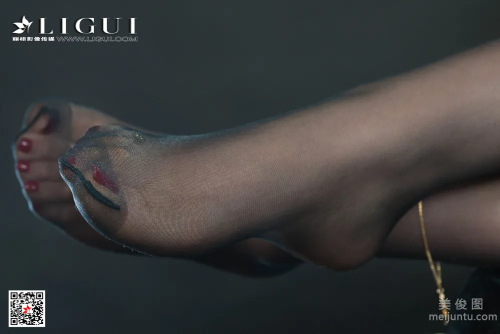 [丽柜Ligui] 2021.09.15 Model 然然 丝足美腿套图46