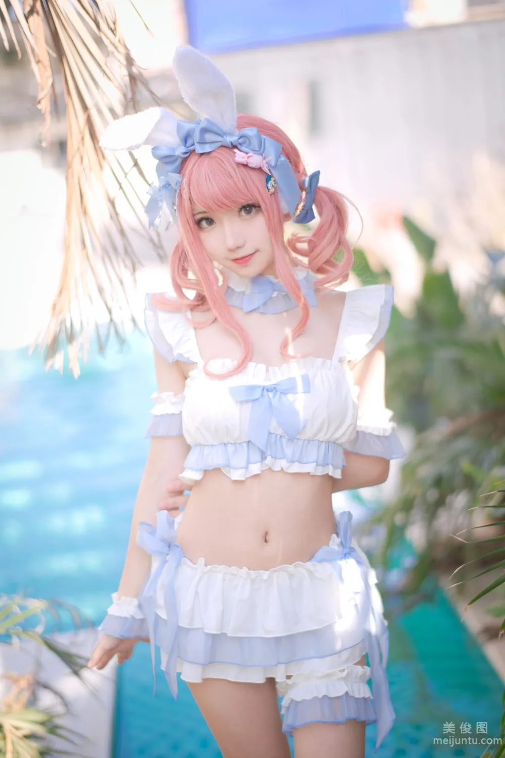 [Web Idol COSER Photos] Huaqi Hana - Summer Sweetheart Swimwear Set photo 35