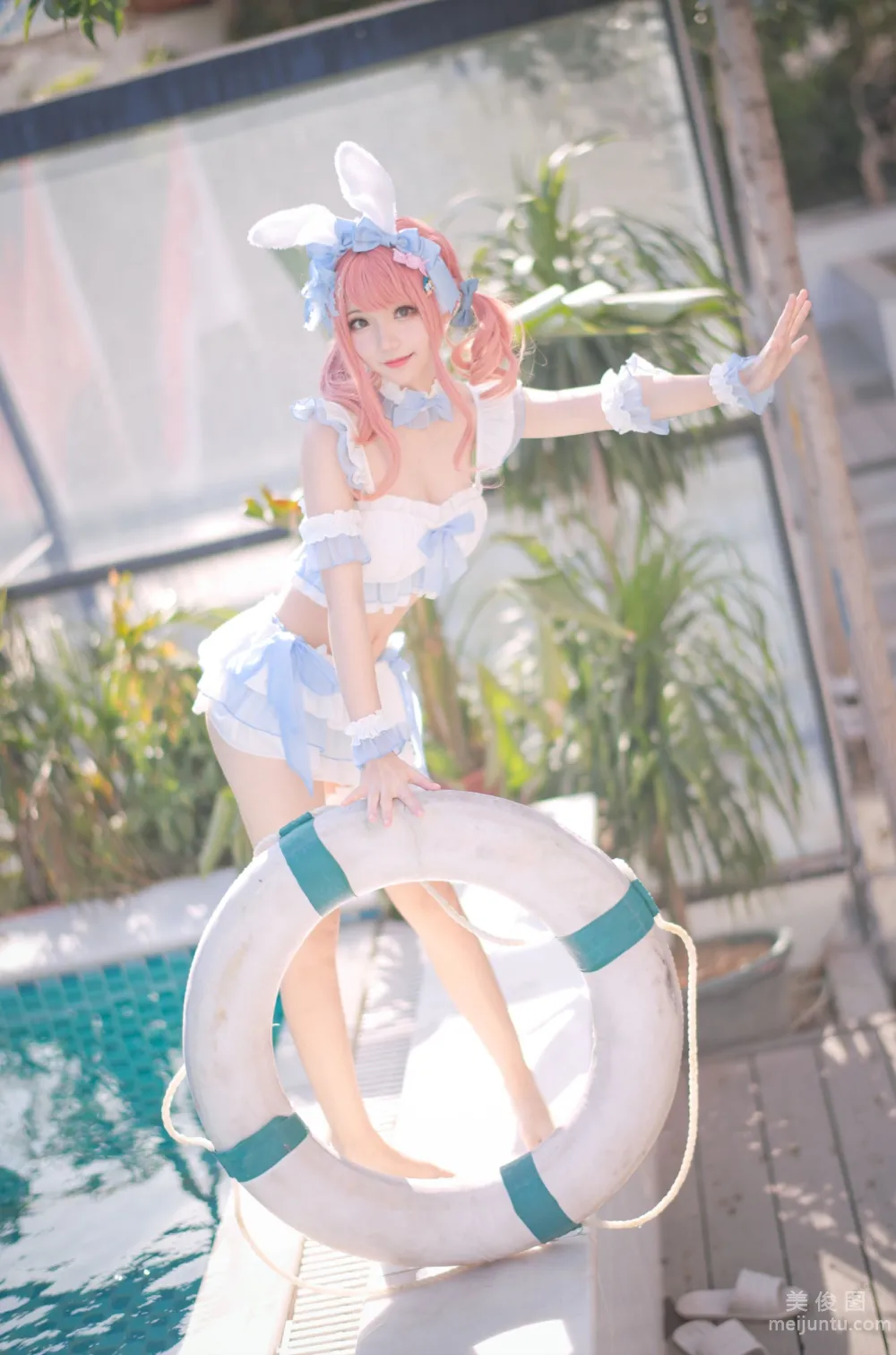 [Web Idol COSER Photos] Huaqi Hana - Summer Sweetheart Swimwear Set photo 7