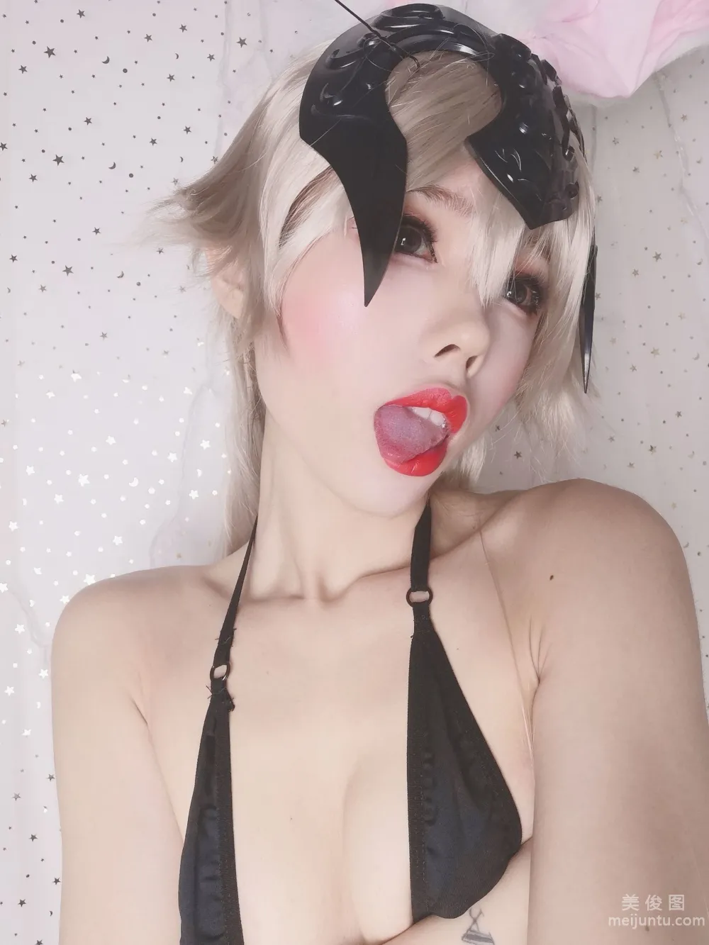 [Web Idols Cosplay Photos] Taihe Jinda Baba - Black Jeanne Bunny Set photo 25