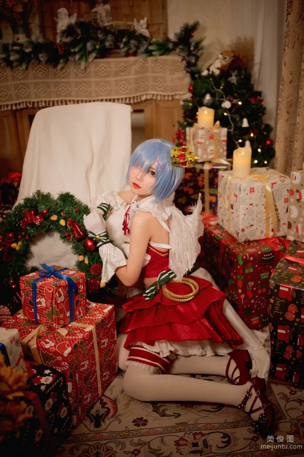 [Web Idols Cosplay Photos] Huaqi Hana - Christmas Rem Set photo 6