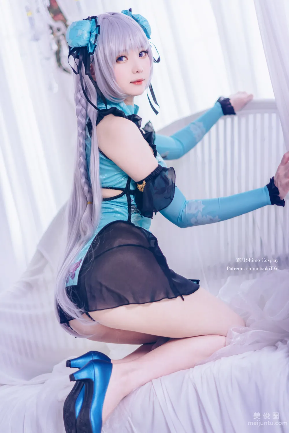 [Internet Celebrity COSER Photo] Weibo Girl Shuangyue shimo - Enchanting Dream Tale Lin Daiyu Set photo 8