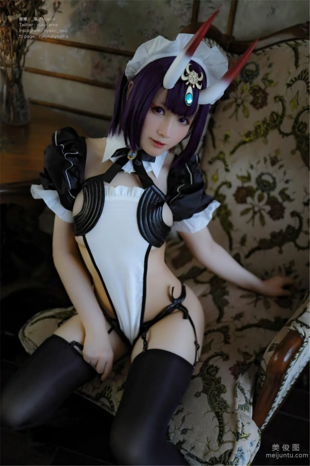 [Web Idols Coser Photo] Nyako Miaozi, Shuten Douji Maid photo 16