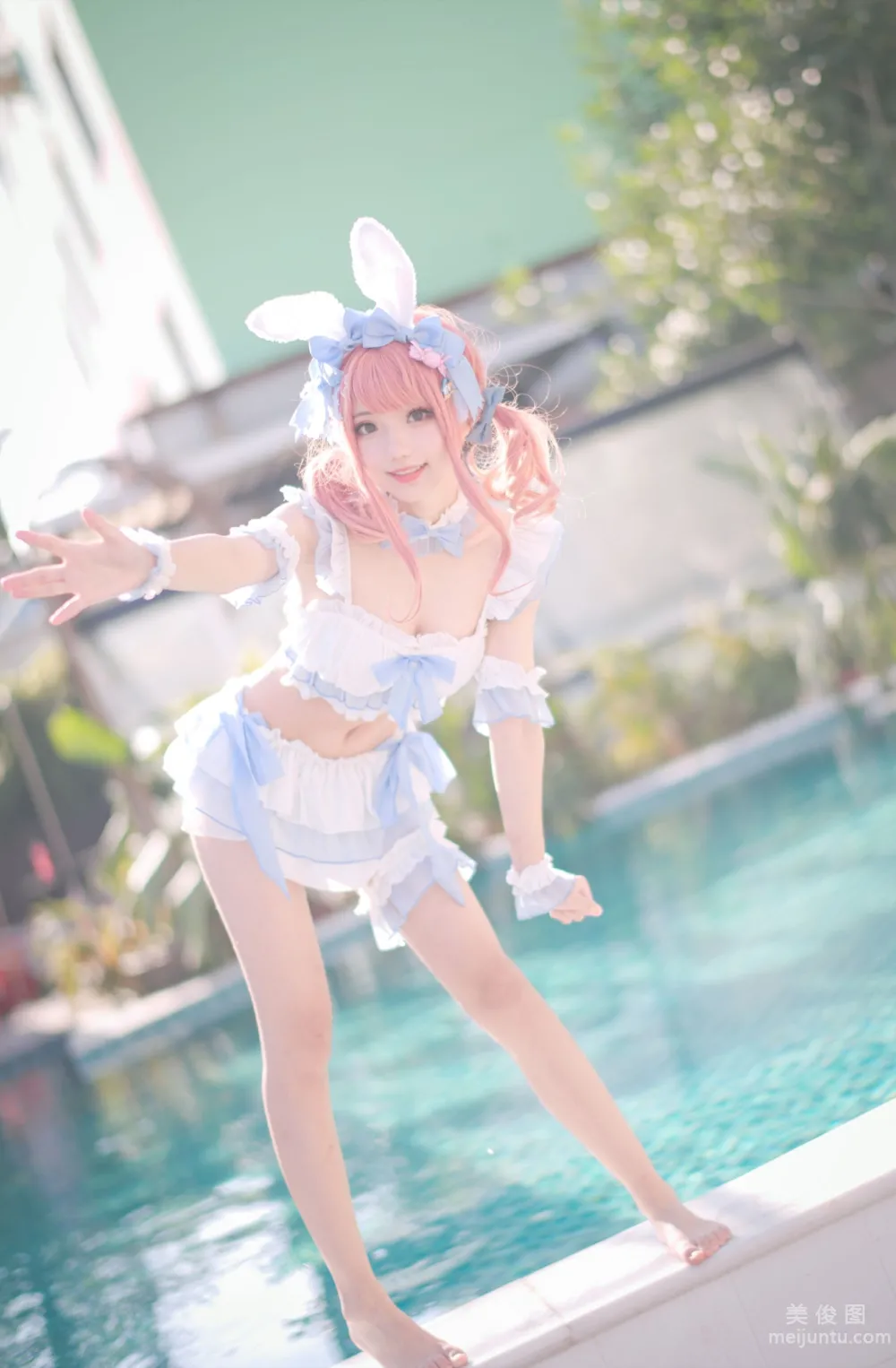 [Web Idol COSER Photos] Huaqi Hana - Summer Sweetheart Swimwear Set photo 30