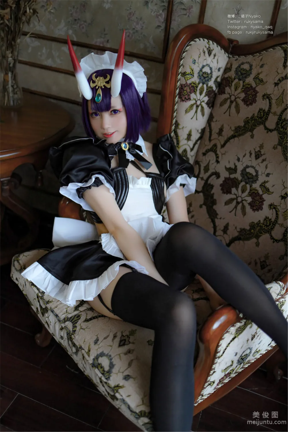 [Web Idols Coser Photo] Nyako Miaozi, Shuten Douji Maid photo 4