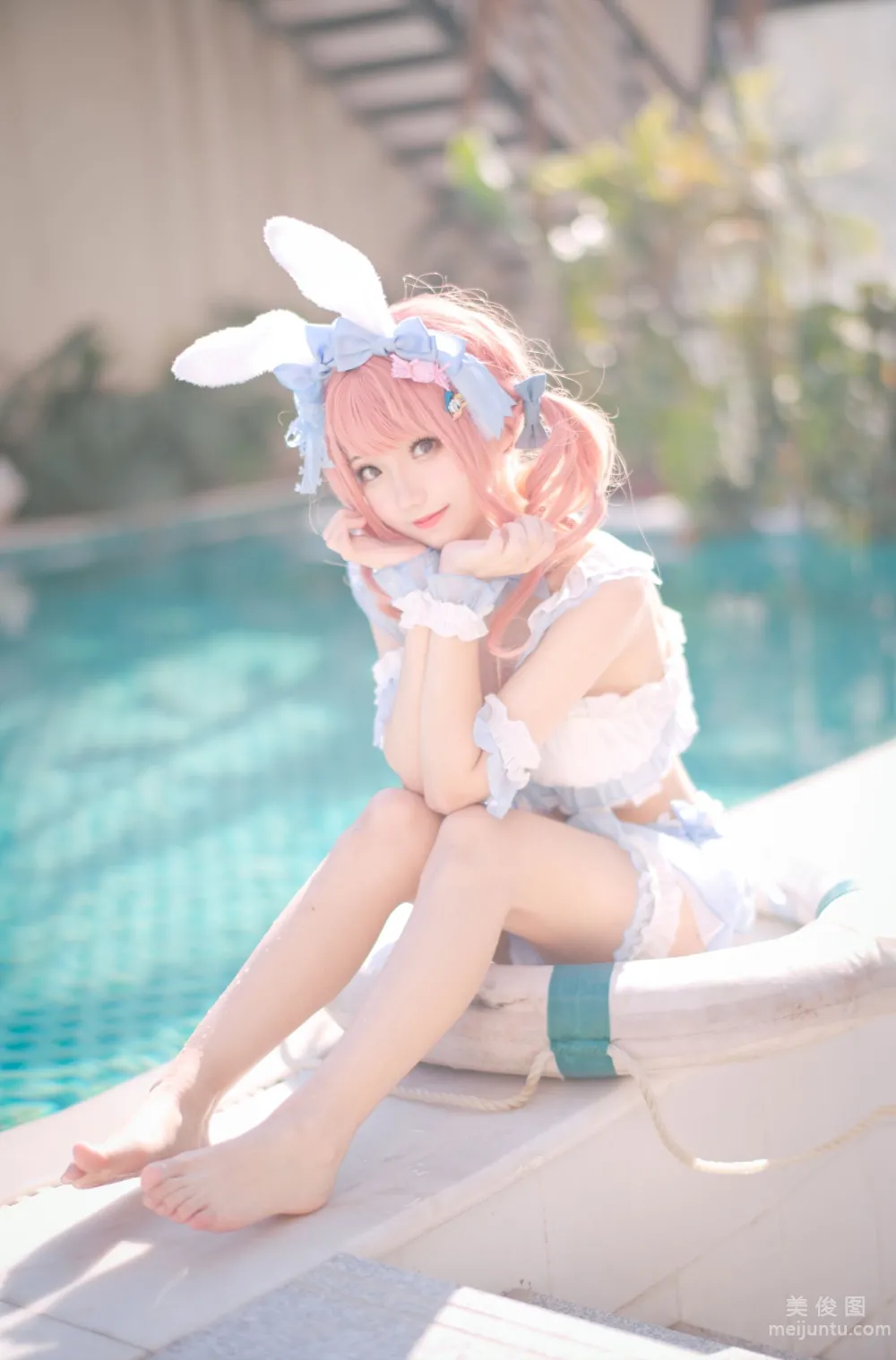 [Web Idol COSER Photos] Huaqi Hana - Summer Sweetheart Swimwear Set photo 13