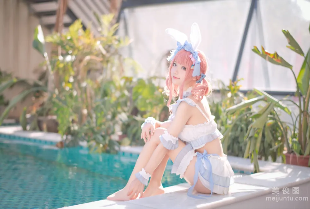 [Web Idol COSER Photos] Huaqi Hana - Summer Sweetheart Swimwear Set photo 5