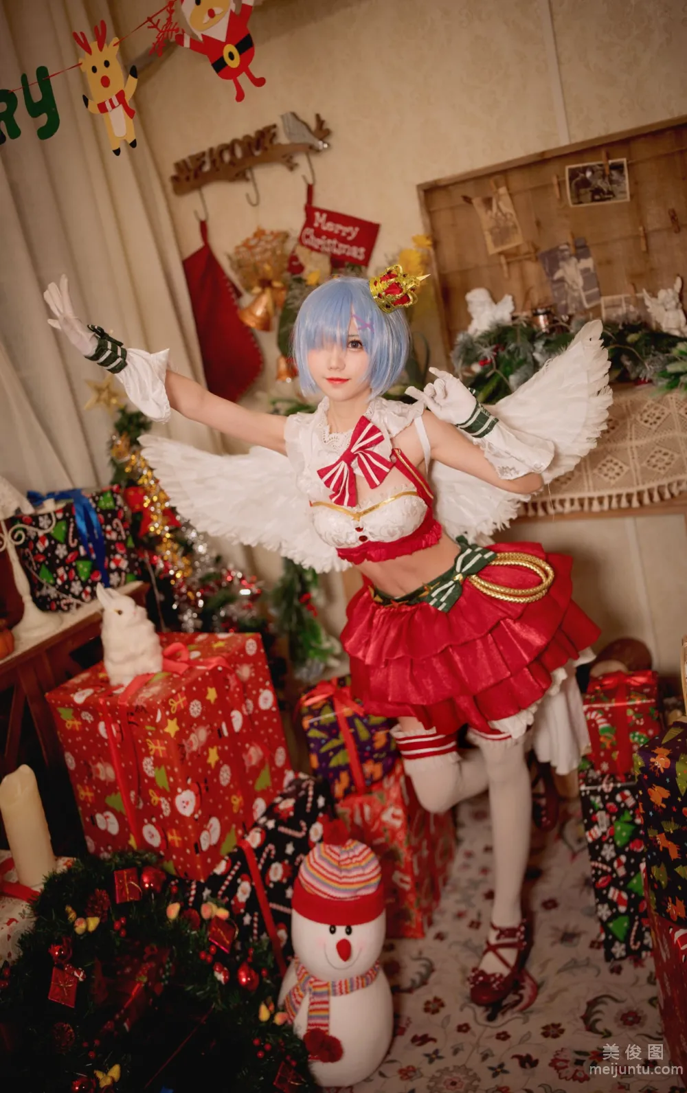 [Web Idols Cosplay Photos] Huaqi Hana - Christmas Rem Set photo 12