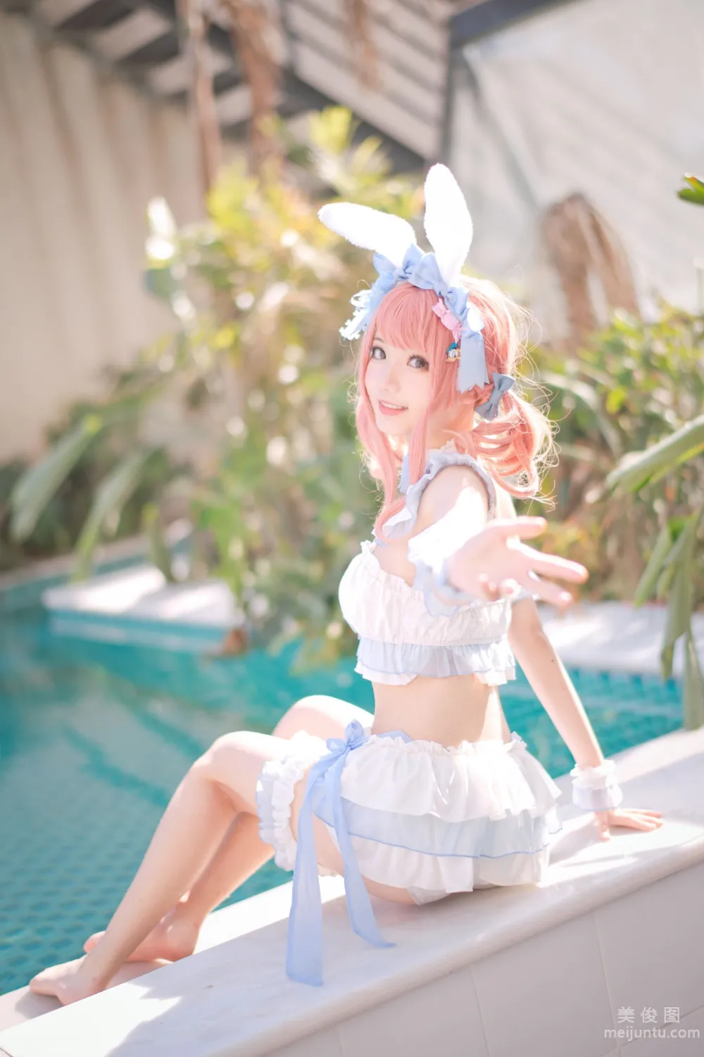 [Web Idol COSER Photos] Huaqi Hana - Summer Sweetheart Swimwear Set photo 4