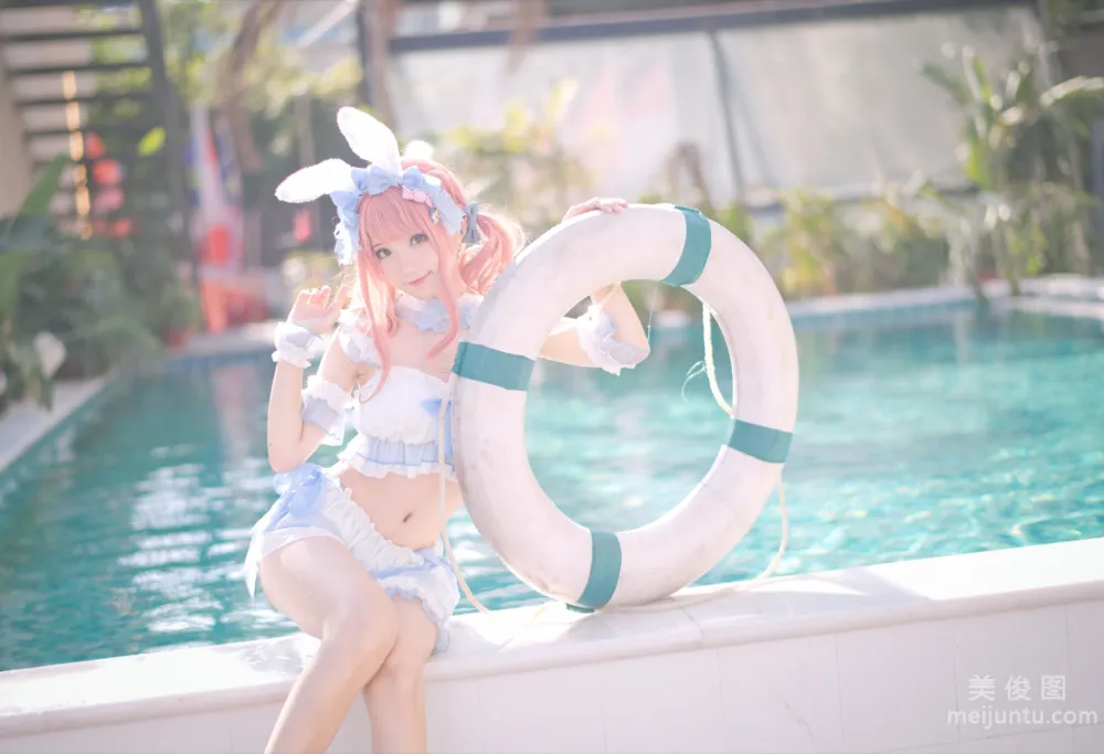 [Web Idol COSER Photos] Huaqi Hana - Summer Sweetheart Swimwear Set photo 22