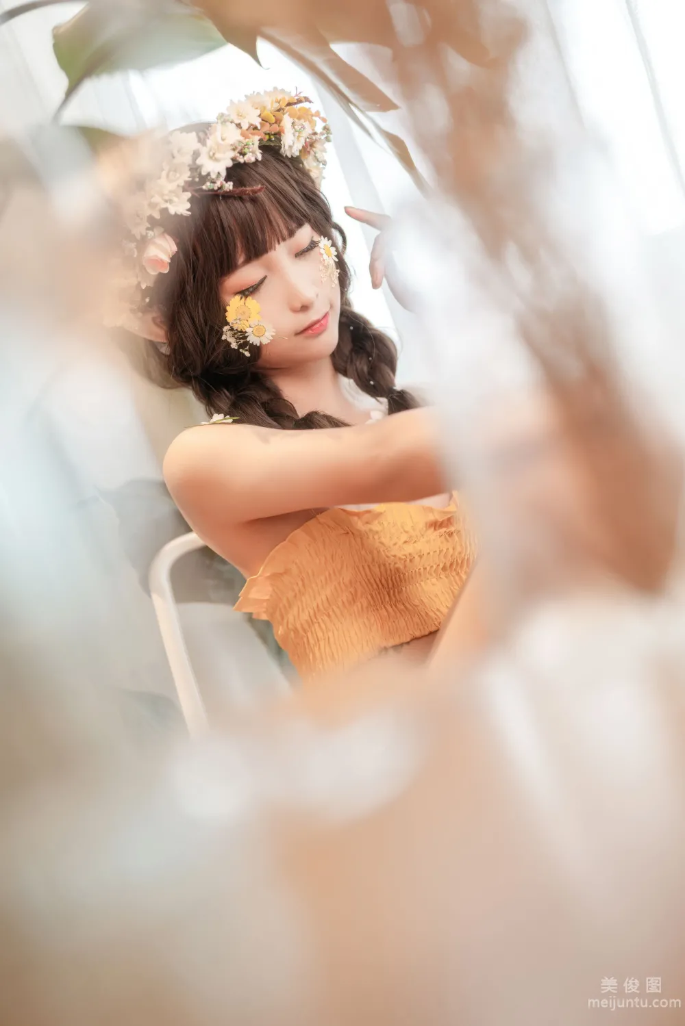 [网红COSER写真] 蠢沫沫 - 尖耳国度 花精灵 套图18