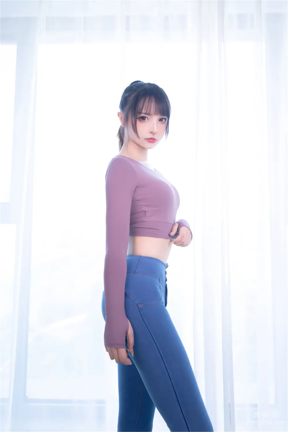 [網紅COSER寫真] 蘿莉神楽闆真冬 之 牛仔狂熱 42