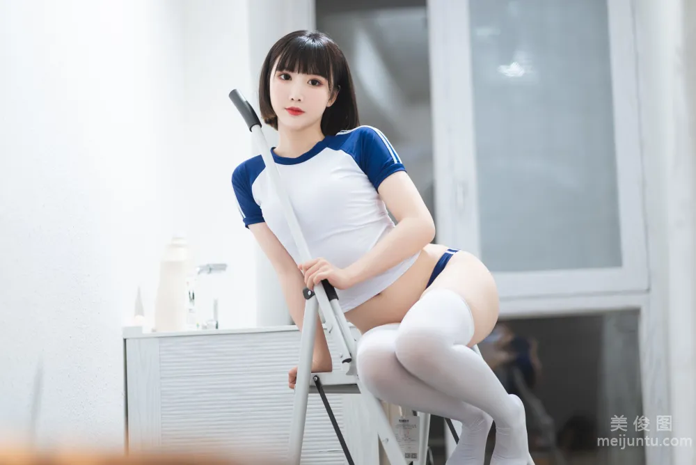 [Web Idols COSER Photo] Mianbing Xianer, Gymnastics Suit Set photo 8