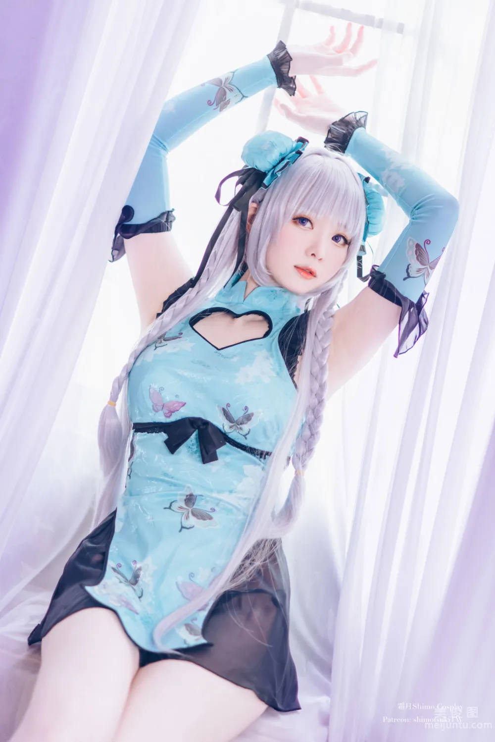 [Internet Celebrity COSER Photo] Weibo Girl Shuangyue shimo - Enchanting Dream Tale Lin Daiyu Set photo 6