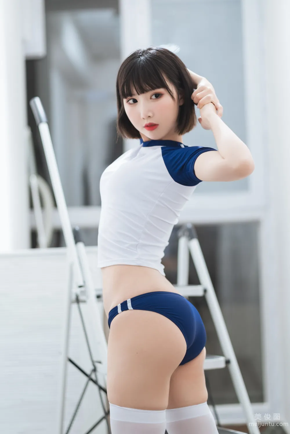 [Web Idols COSER Photo] Mianbing Xianer, Gymnastics Suit Set photo 2