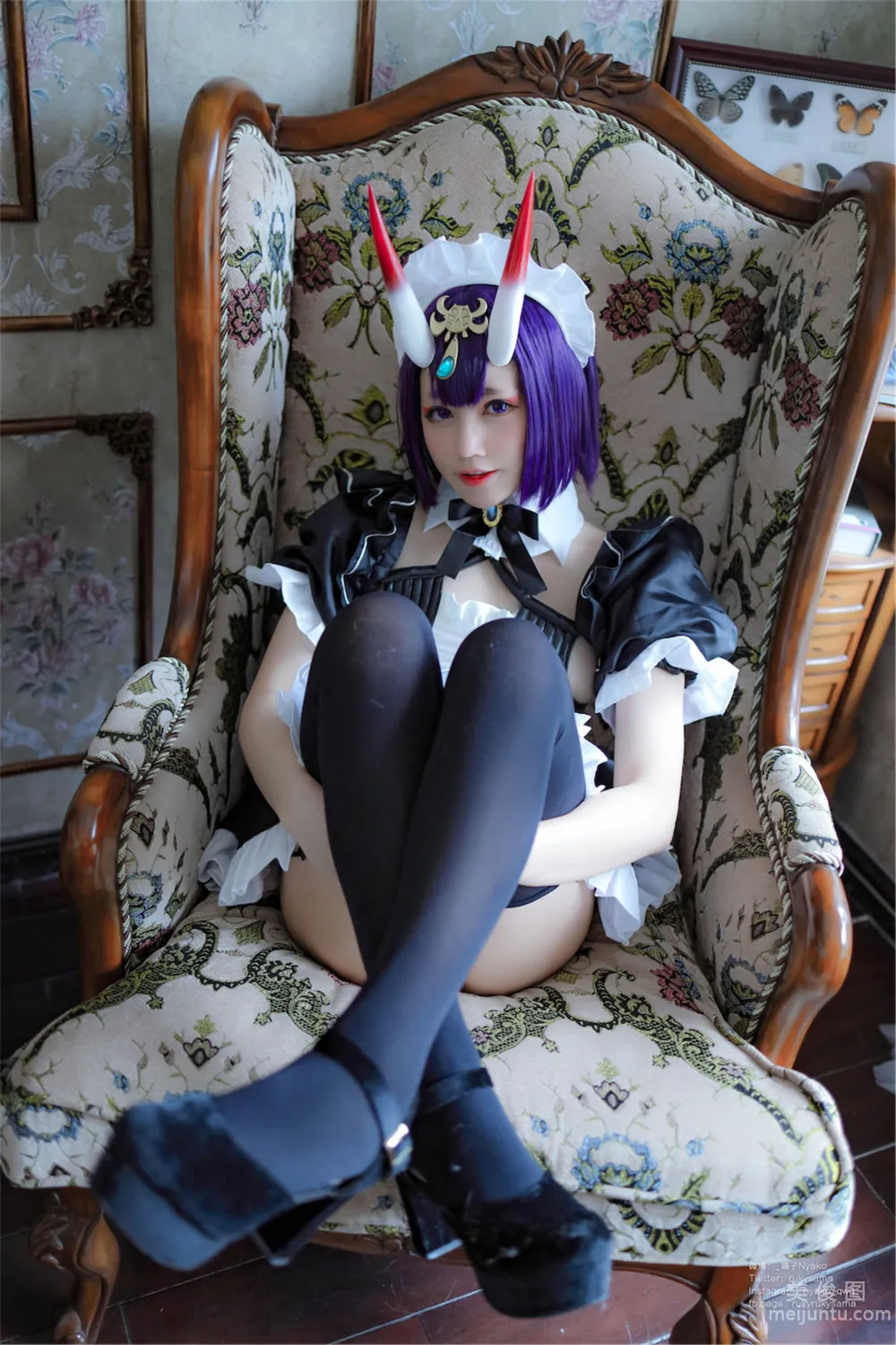 [Web Idols Coser Photo] Nyako Miaozi, Shuten Douji Maid photo 3