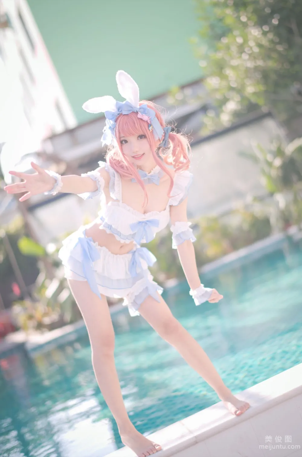 [Web Idol COSER Photos] Huaqi Hana - Summer Sweetheart Swimwear Set photo 31