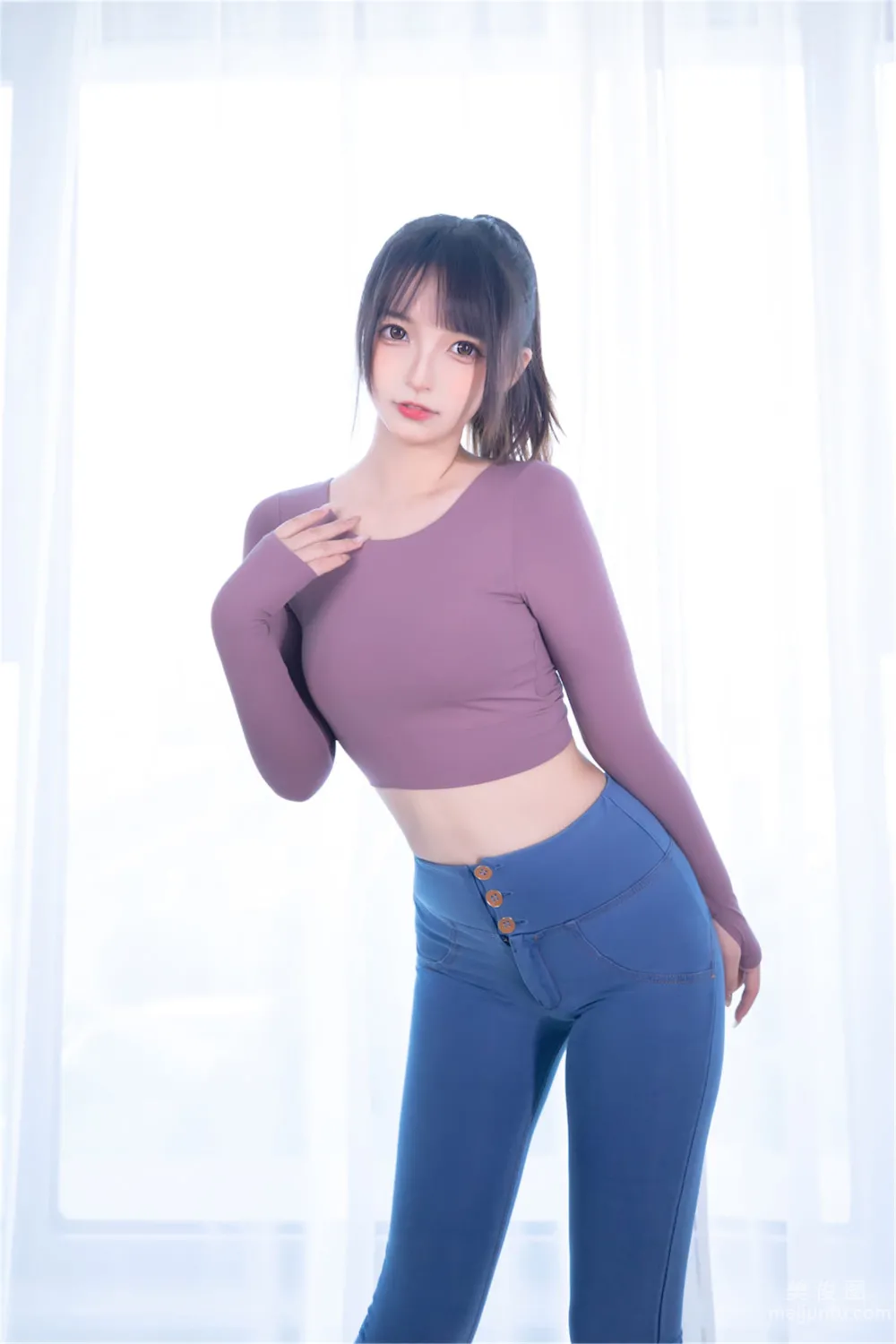 [網紅COSER寫真] 蘿莉神楽闆真冬 之 牛仔狂熱 38