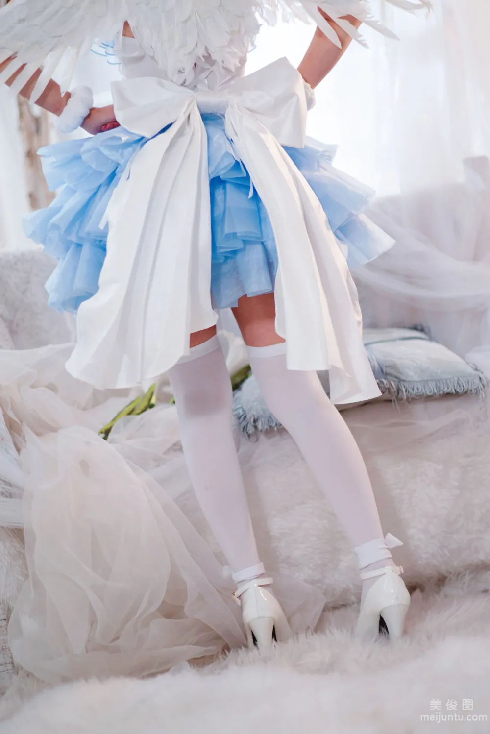 [Web Idols COSER Photos] Huaqi Hana - Rem Angel Set photo 8