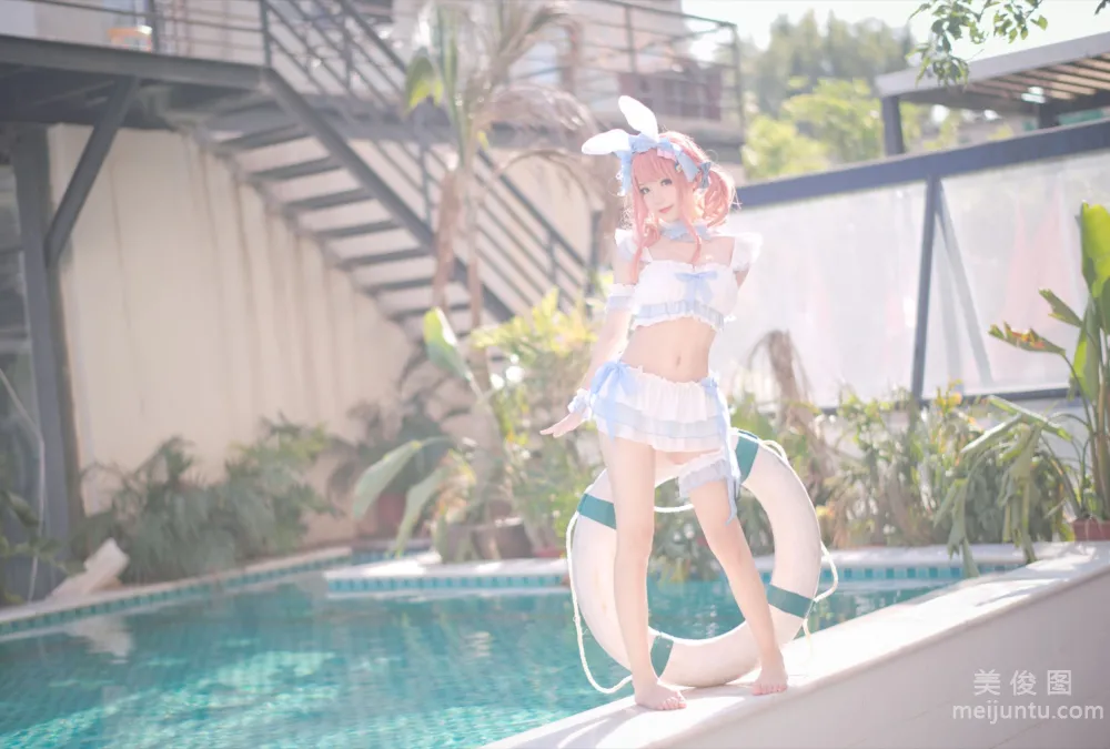 [Web Idol COSER Photos] Huaqi Hana - Summer Sweetheart Swimwear Set photo 9