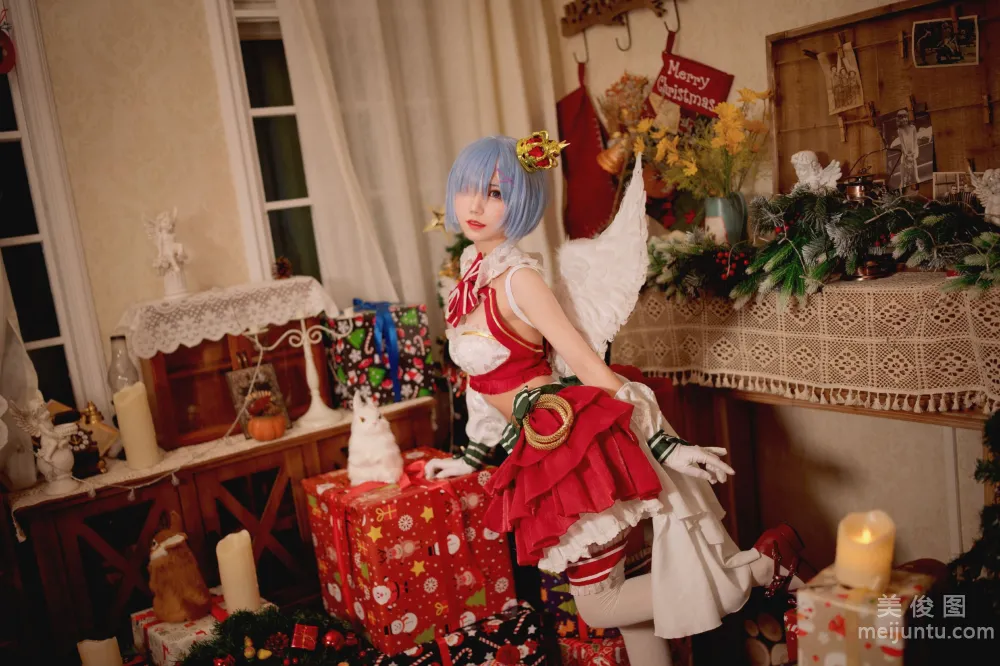 [Web Idols Cosplay Photos] Huaqi Hana - Christmas Rem Set photo 14