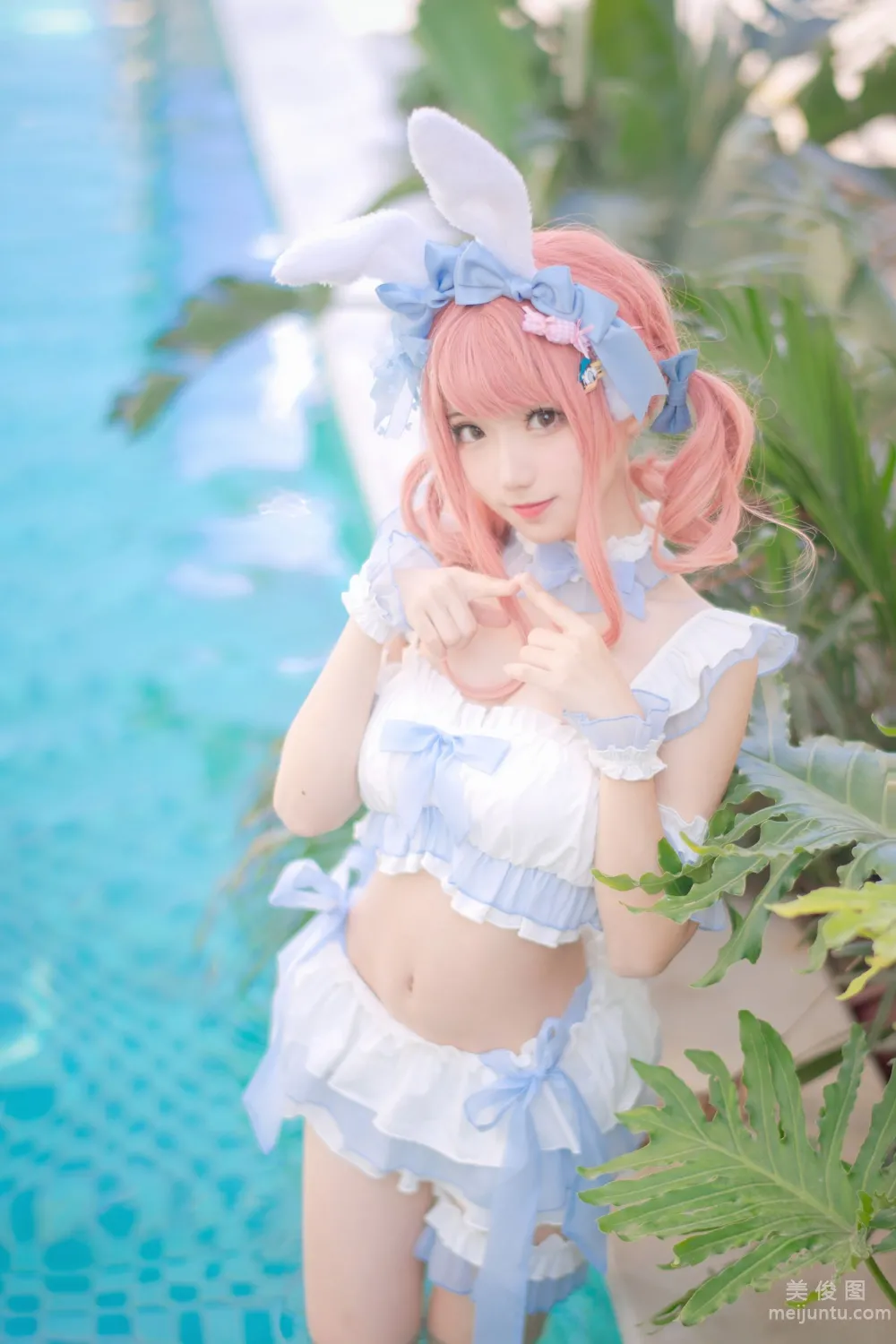 [Web Idol COSER Photos] Huaqi Hana - Summer Sweetheart Swimwear Set photo 33