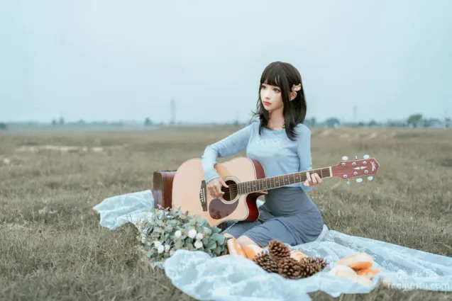 [網紅COSER寫真] 蠢沫沫 - 吉他妹妹 套圖