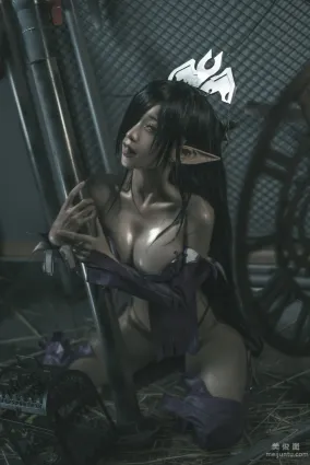 [網紅COSER寫真] 蠢沫沫 - 黑獸女王 原設 套圖