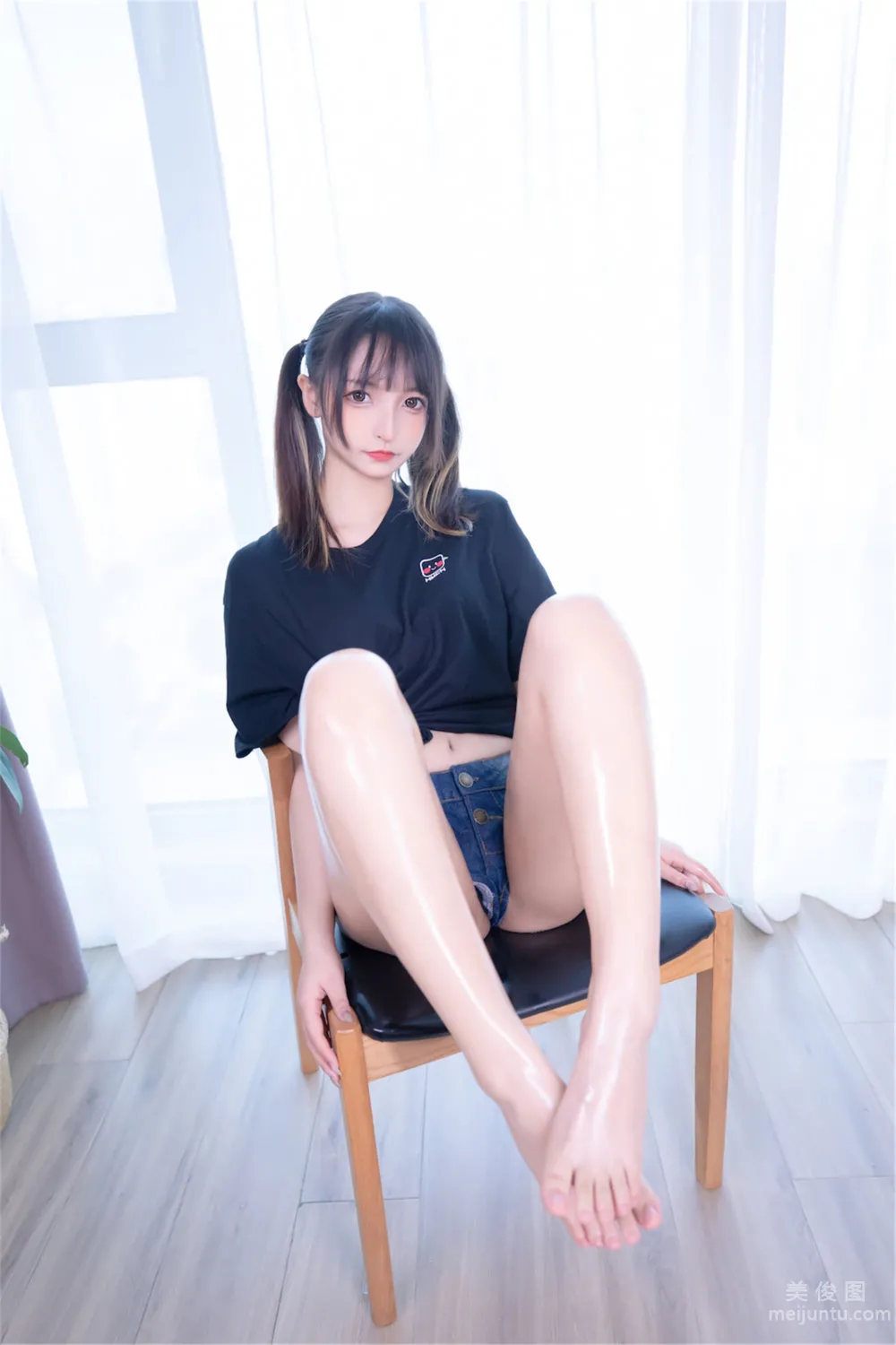 [網紅COSER寫真] 蘿莉神楽闆真冬 之 牛仔狂熱 95