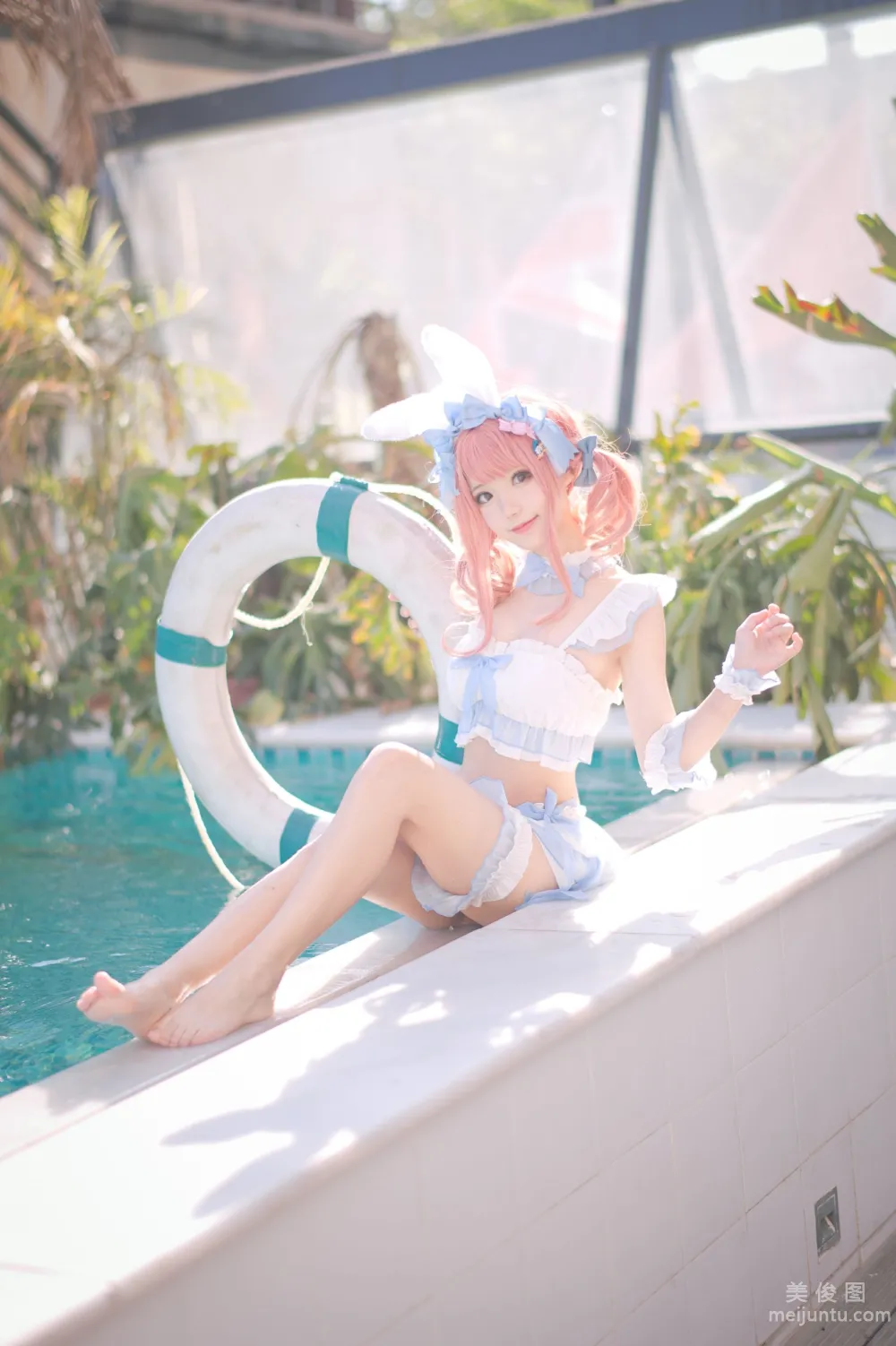 [Web Idol COSER Photos] Huaqi Hana - Summer Sweetheart Swimwear Set photo 6