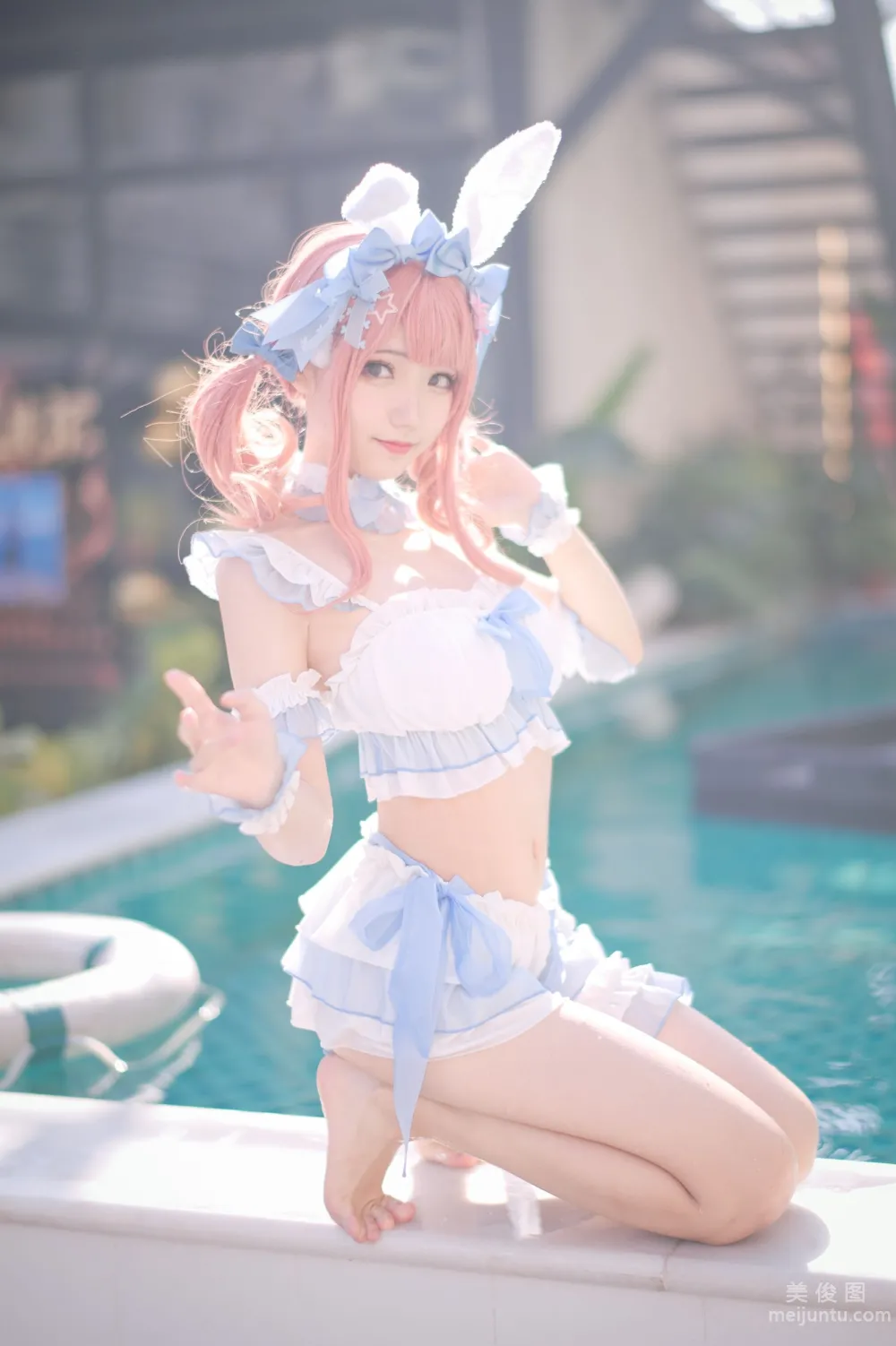 [Web Idol COSER Photos] Huaqi Hana - Summer Sweetheart Swimwear Set photo 26