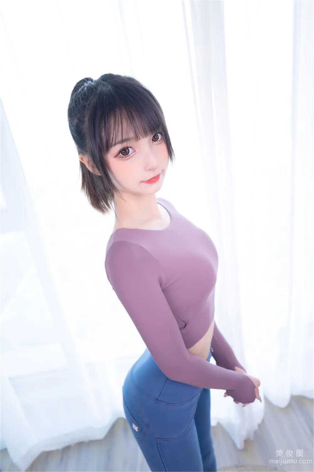 [網紅COSER寫真] 蘿莉神楽闆真冬 之 牛仔狂熱 39