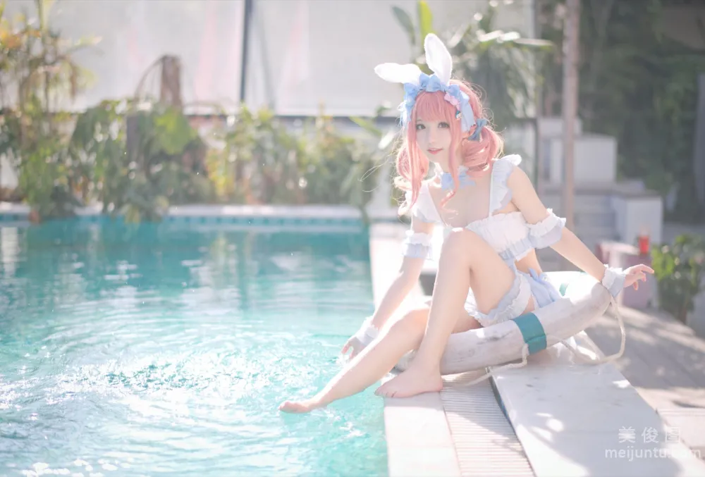 [Web Idol COSER Photos] Huaqi Hana - Summer Sweetheart Swimwear Set photo 16